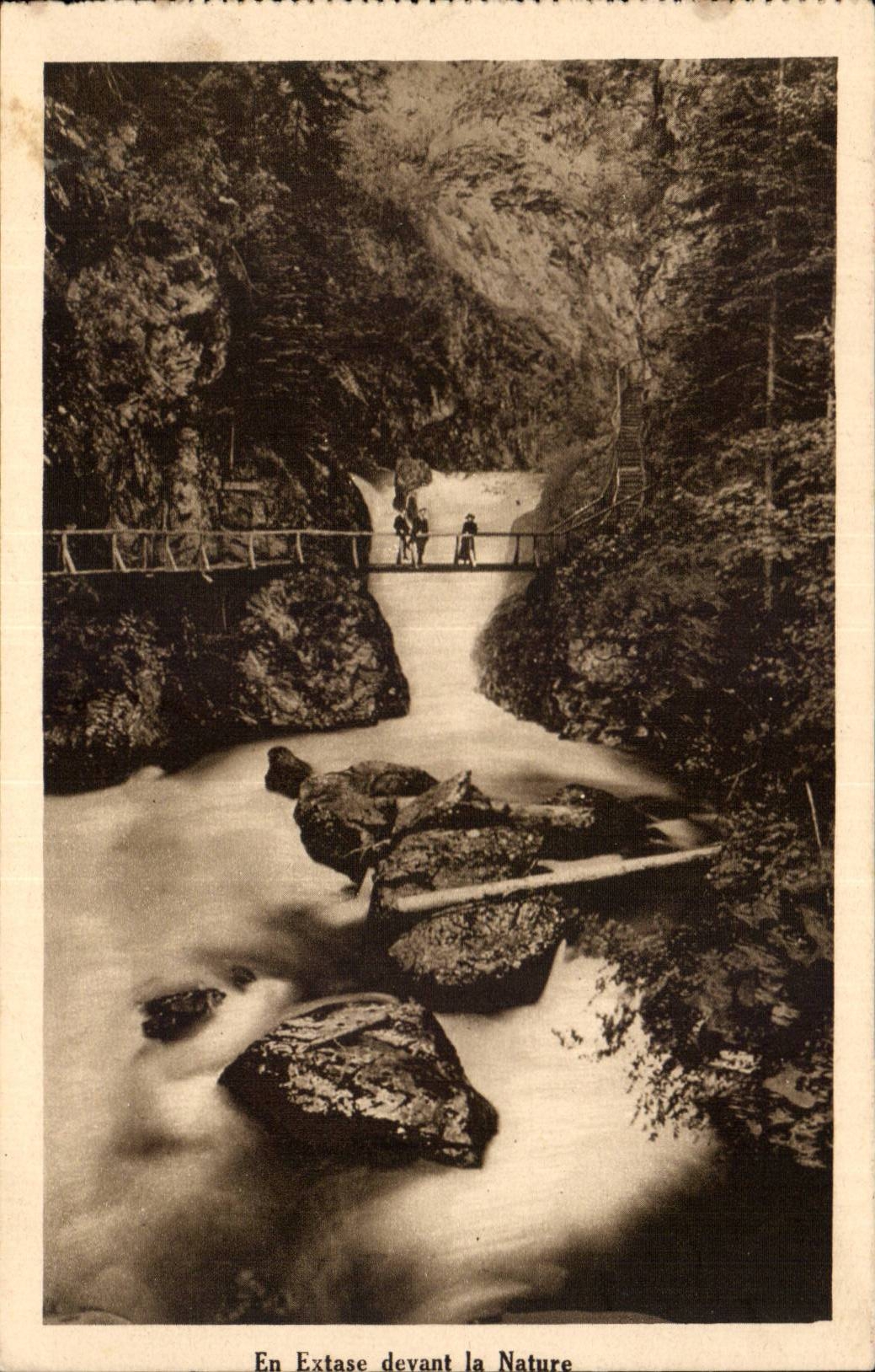 CPSM Falls of Diosaz Servoz close Chaonix