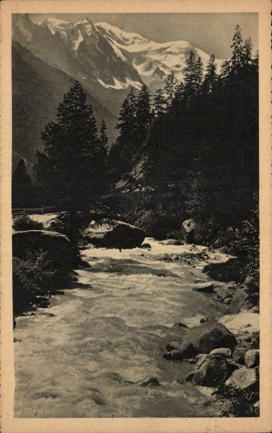 CPA Argentiere the arve and Mont Blanc