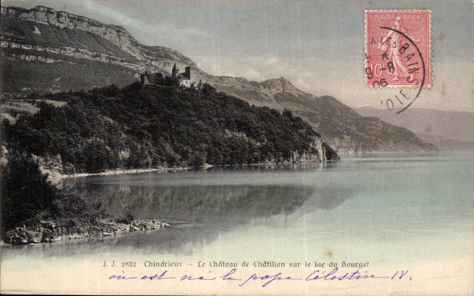 CPA Chindrieux the castle of Chatillon on the lake of Le Bourget