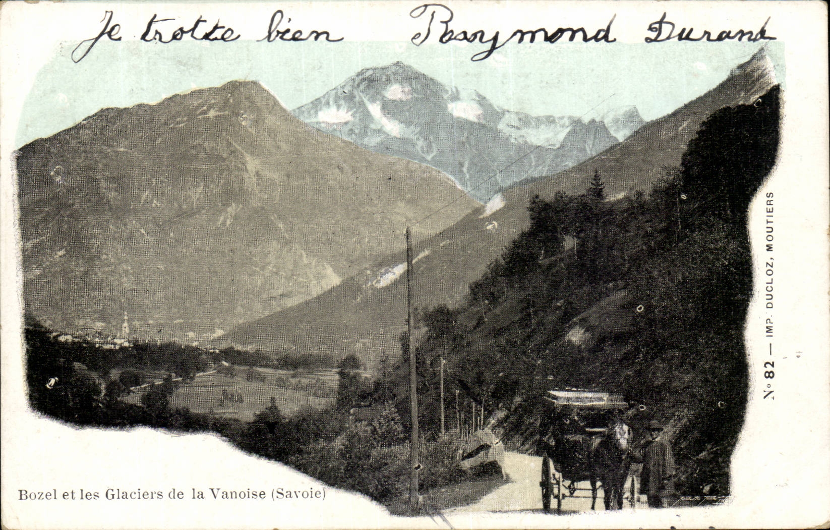 CPA Bozel and glaciers of the vanoise