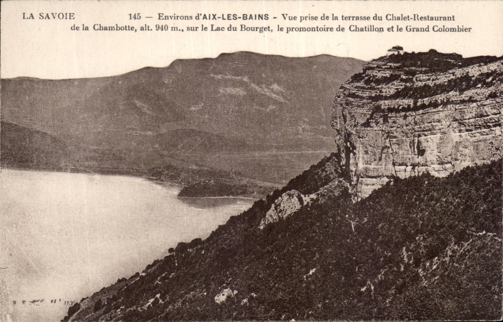 CPA Surroundings of Aix les Bains Seen from of the terrace of the restoring Country cottage of the chambotte