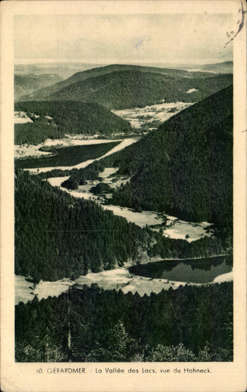 CPA Gerardmer the valley of the lakes seen of Hohneck