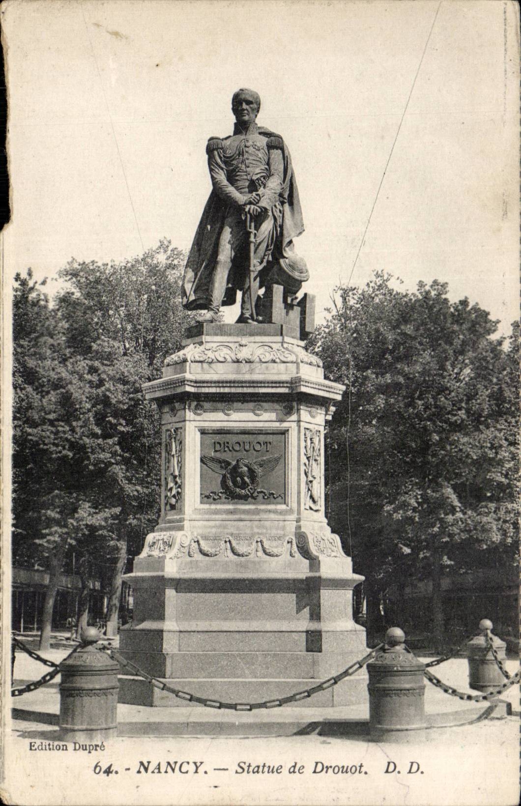 CPA Nancy Statue de Drouot