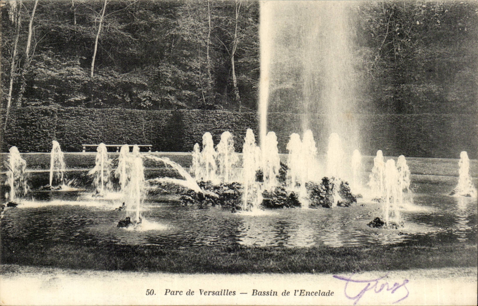 CPA Park of Versailles Basin of the encelade