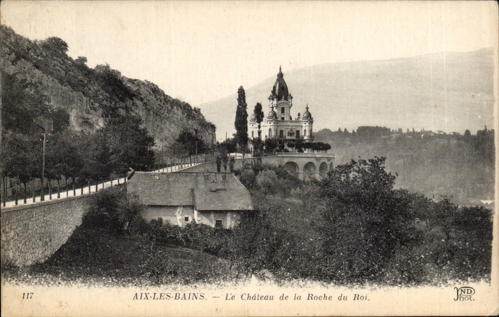 CPA Aix les Bains the castle of the rock of the king