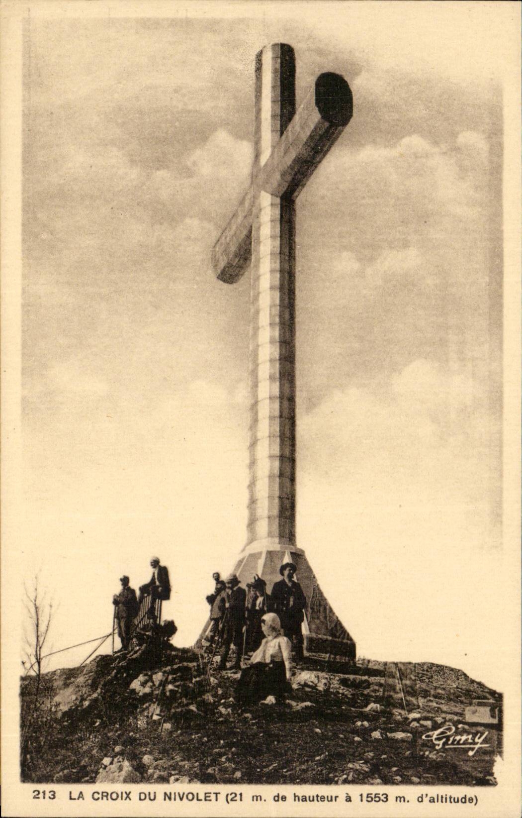 CPA the cross of Nivolet