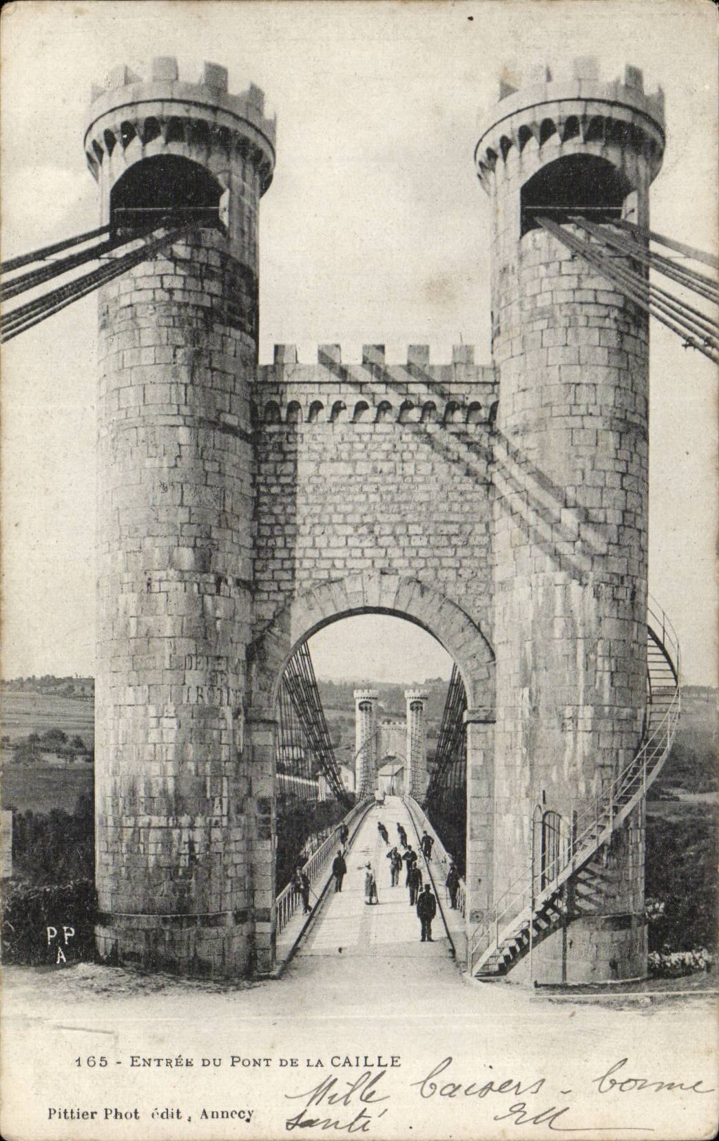 CPA Entrance of the bridge of Ruail