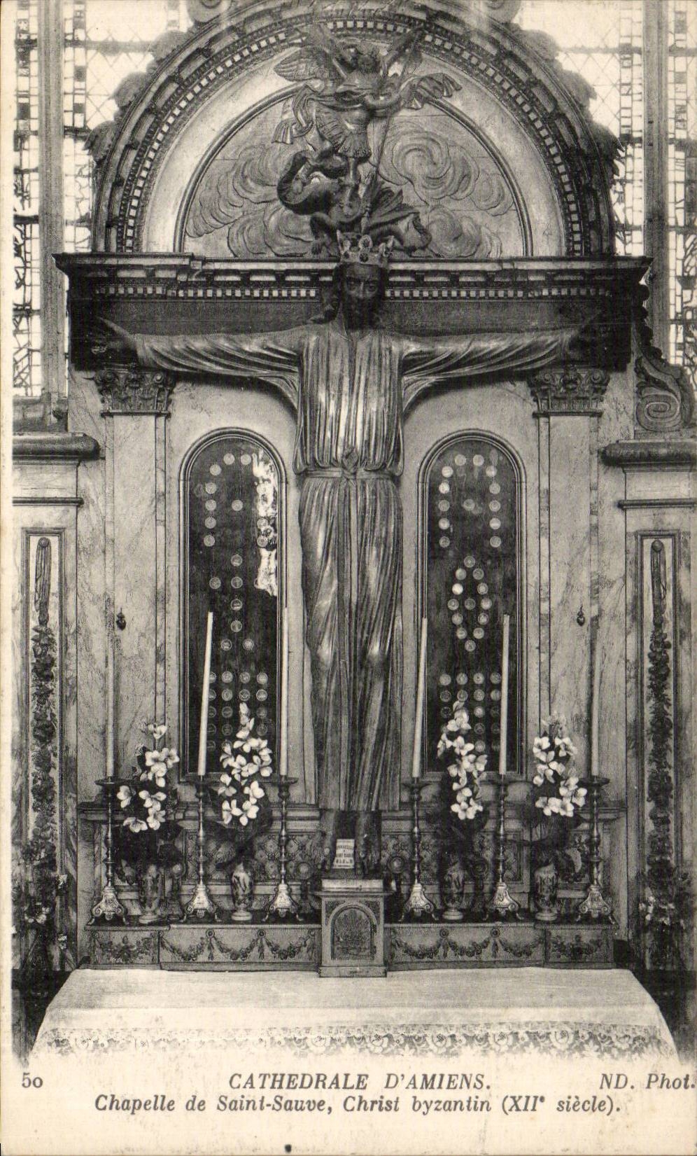CPA Cathedrale of Amiens Chapelle of Saint saves Christ byzantin