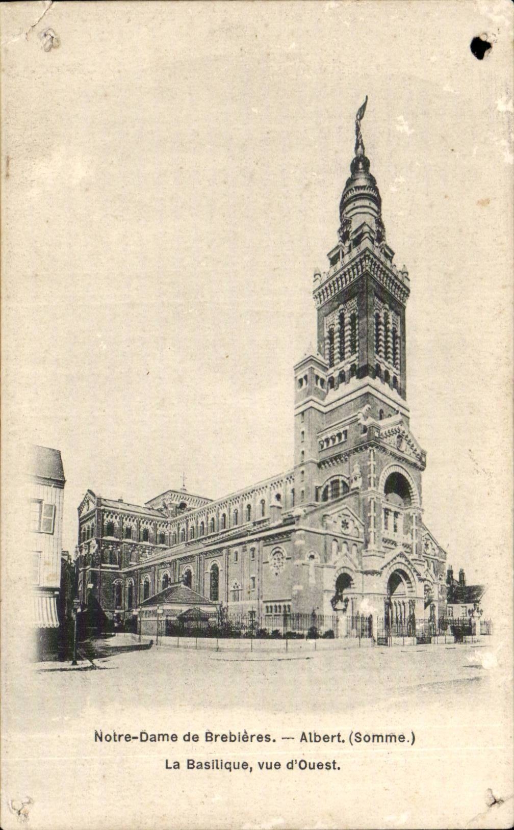 CPA Notre Dame de Brebieres Albert the basilica Seen of west