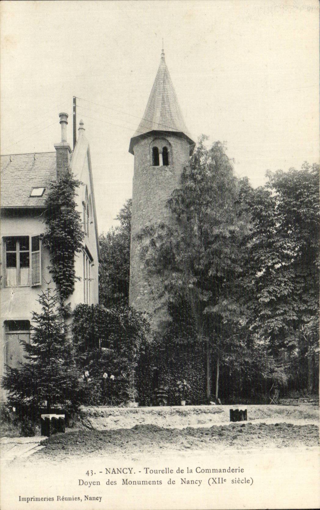 CPA Nancy Tourelle de la Commanderie Doyen des monuments de Nancy