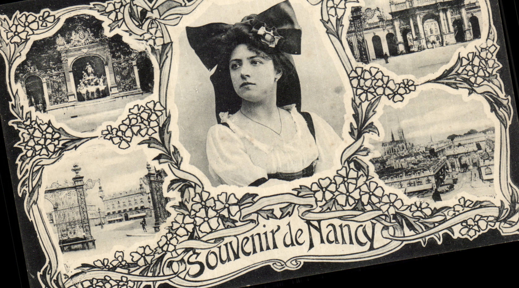 CPA Nancy Souvenir Folklore coiffe Costume