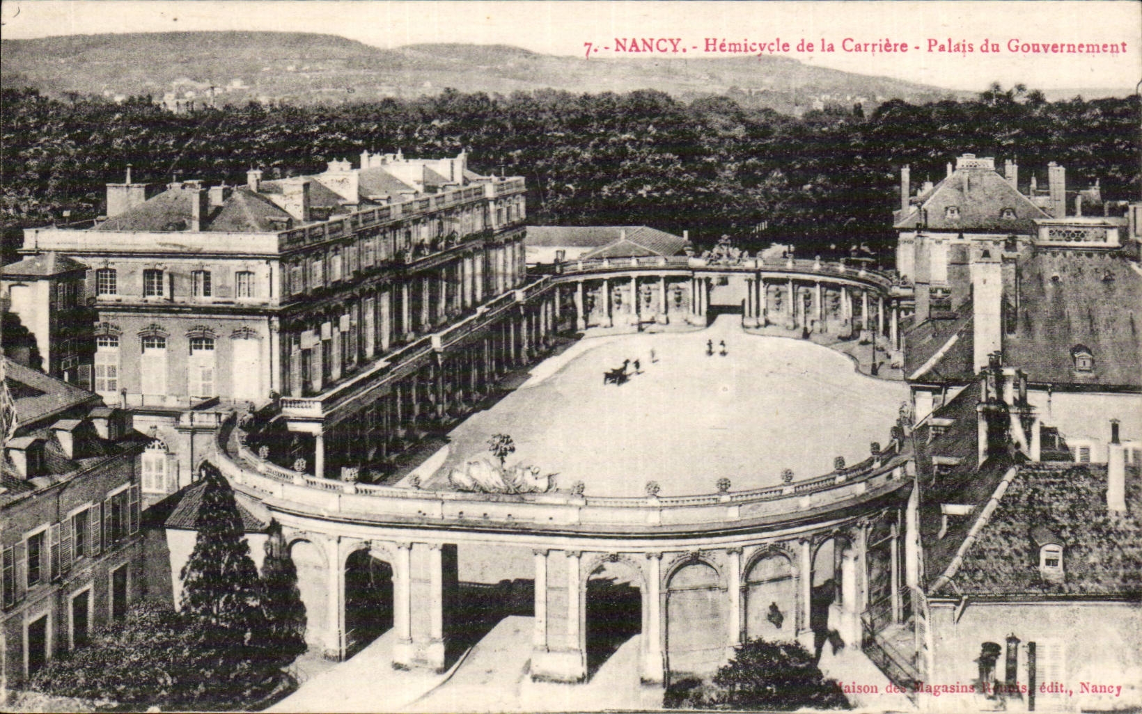CPA Nancy Hemicycle de la Carriere Palais du gouvernement