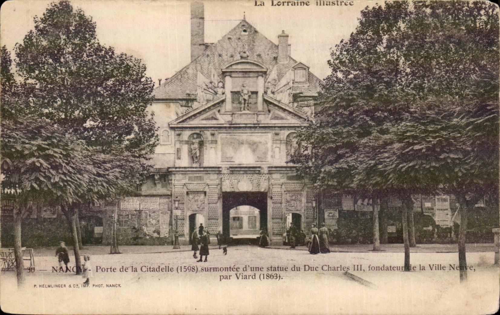 CPA Nancy Porte de la citadelle Statue du duc Ahrles III