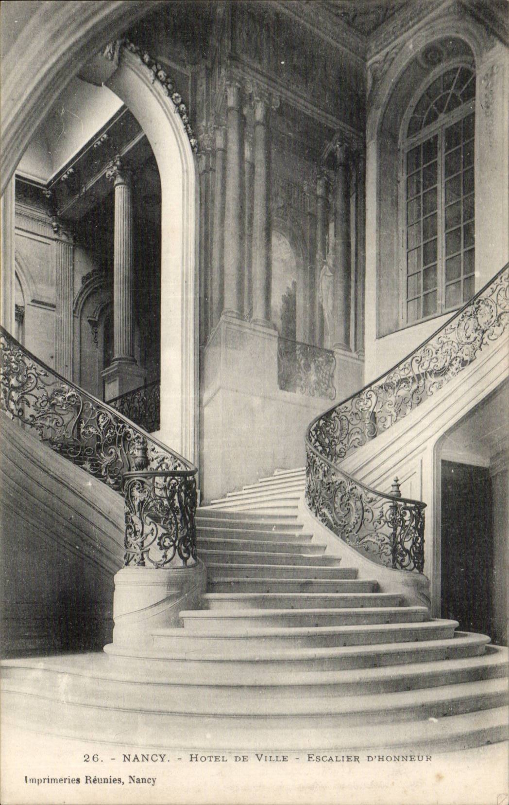 CPA Nancy Hotel de ville Escalier d'honneur