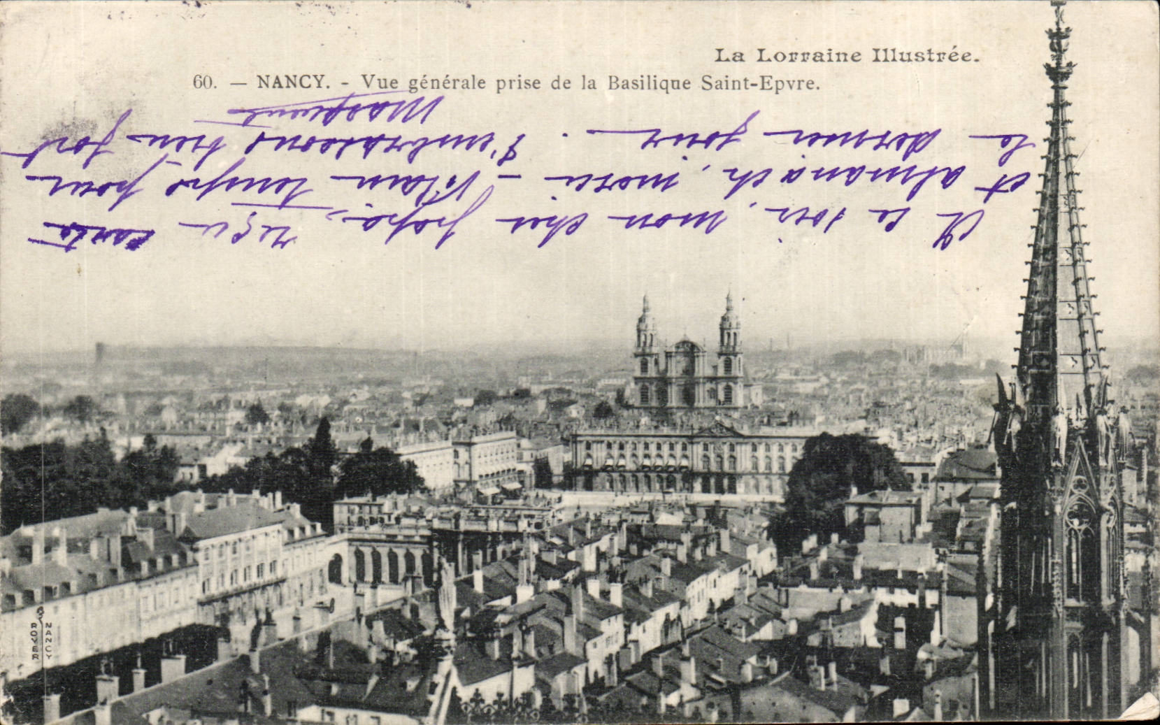 CPA Nancy Vue generale prise de la basilique Saint Epvre