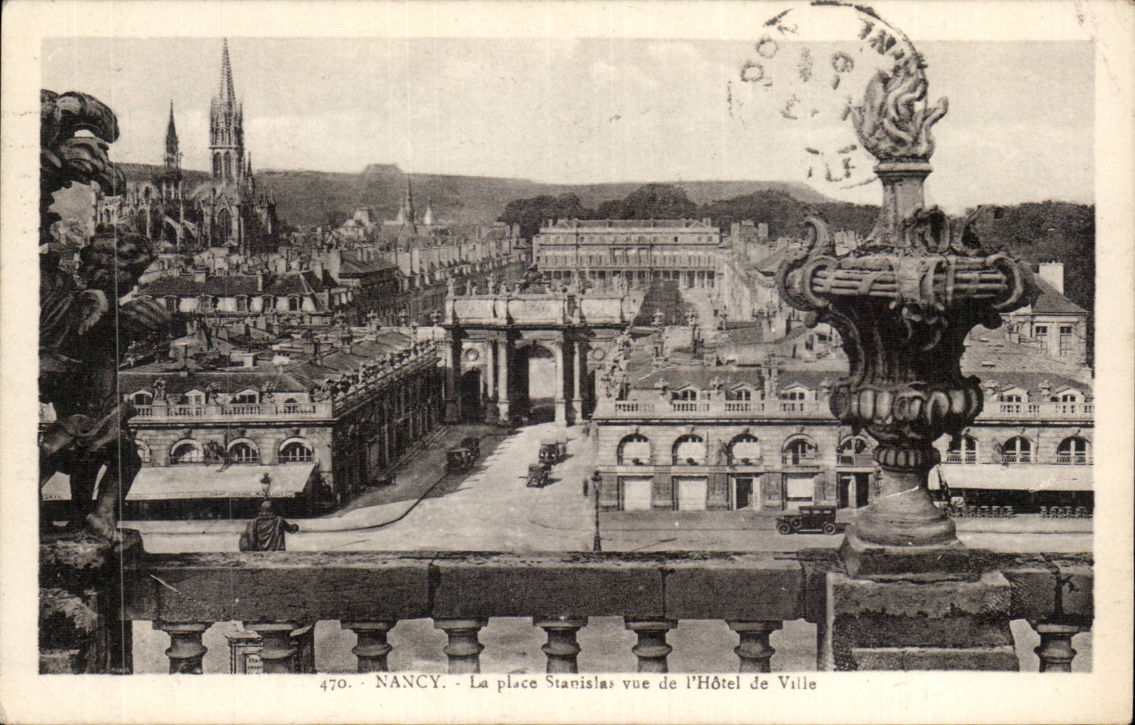 CPA Nancy Place Stanislas vue de l'hotel de ville
