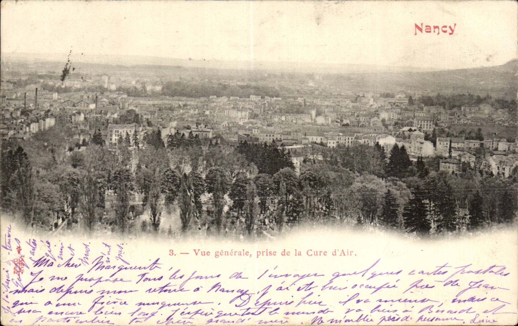 Nancy CPA Vue generale prise de la cure d'air