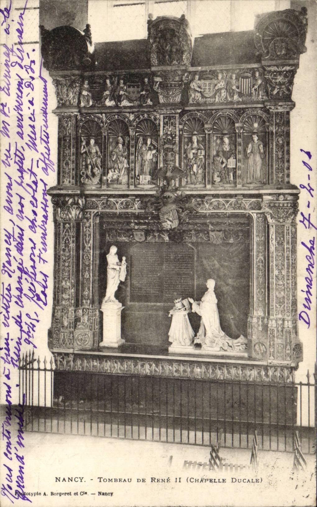 Nancy CPA Tombeau du roi Rene II Chapelle ducale