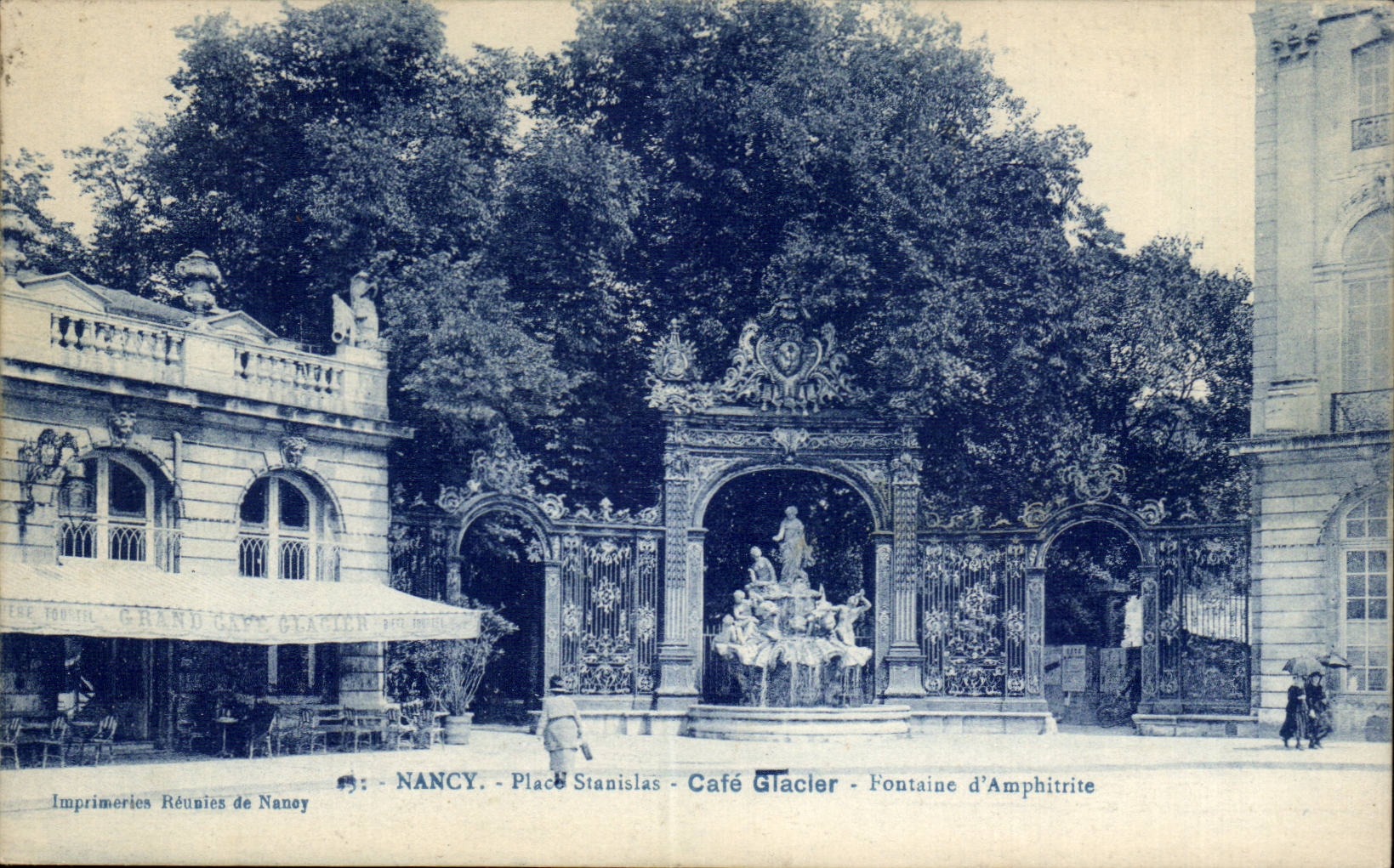 Nancy CPA Place Stanislas Cafe Glacier Fontaine d'Amphitrite