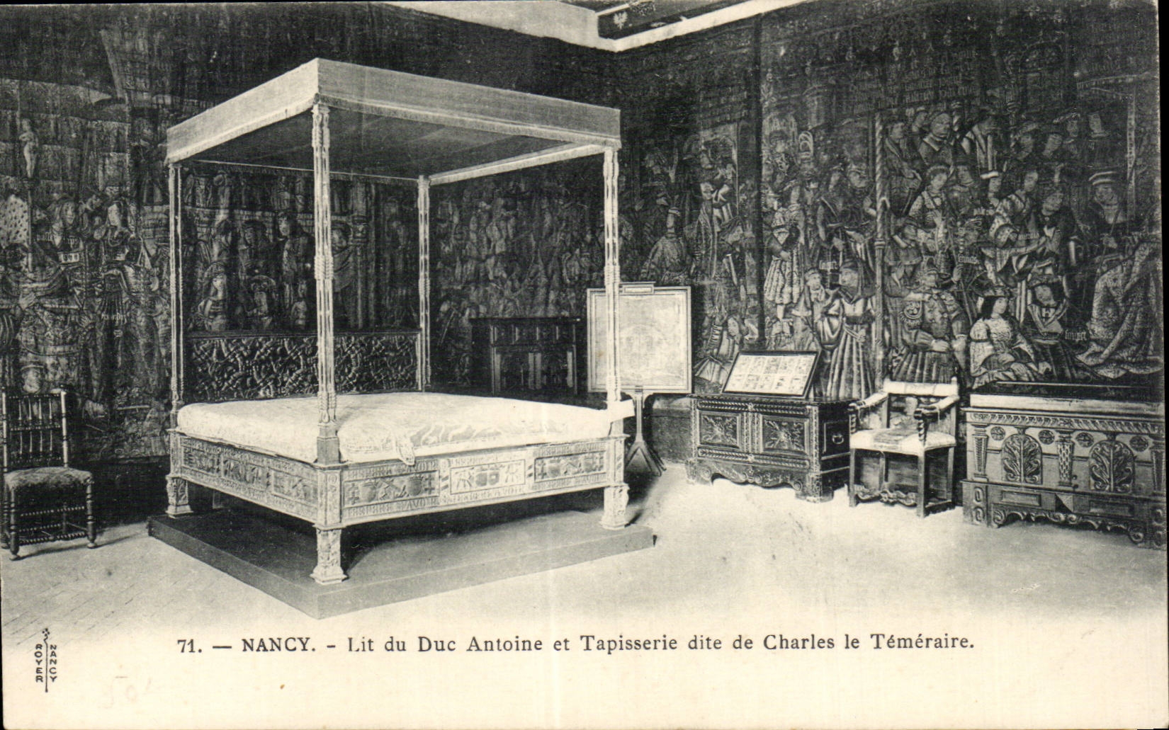 CPA Nancy Lit du duc Antoine et tapisserie dite de Charles le Temeraire