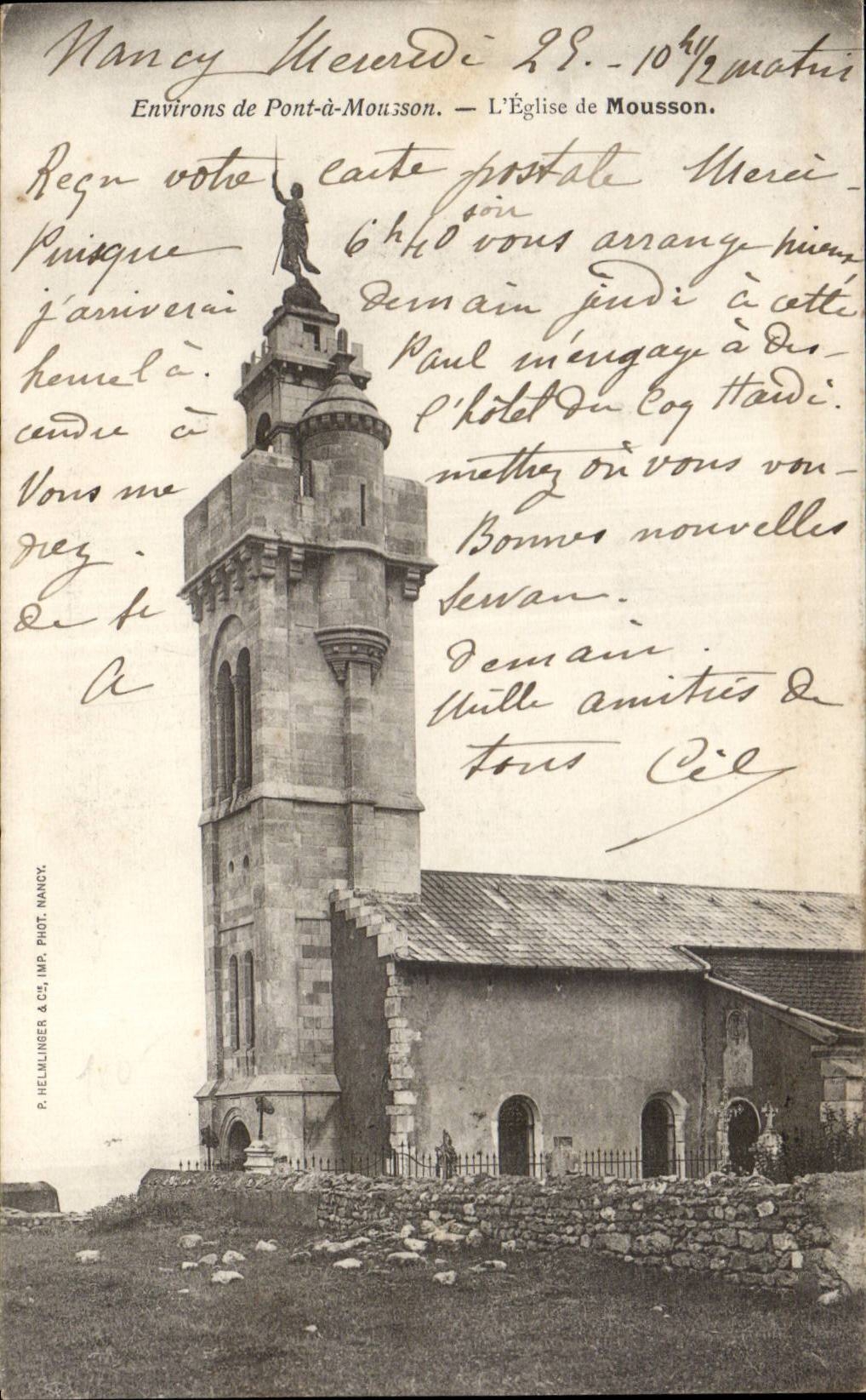 CPA Environs of Bridge has Mousson the church of Monsoon