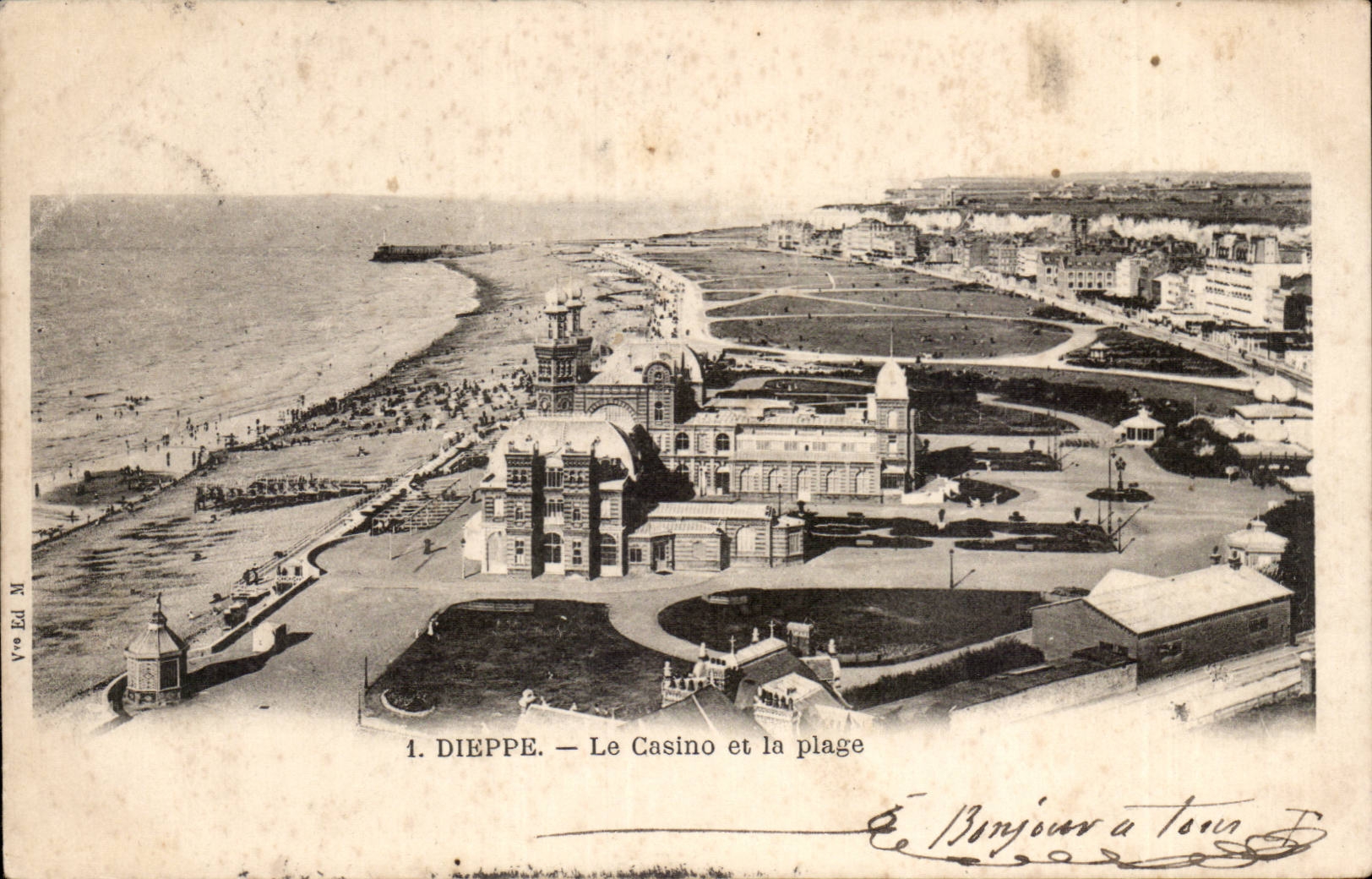 CPA Dieppe the casino and the beach