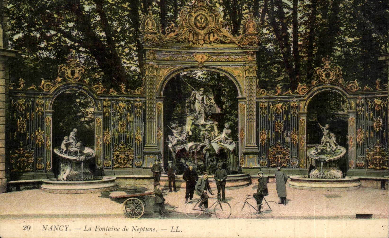 CPA Nancy la fontaine de Neptune
