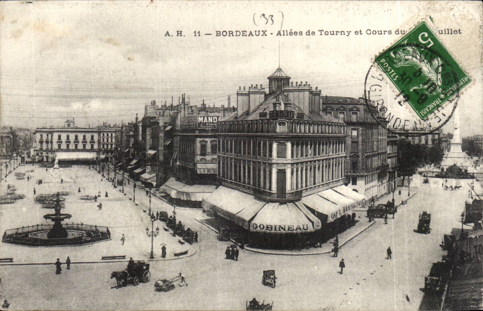 Gone CPA Bordeaux of Tourny and course of July XXX