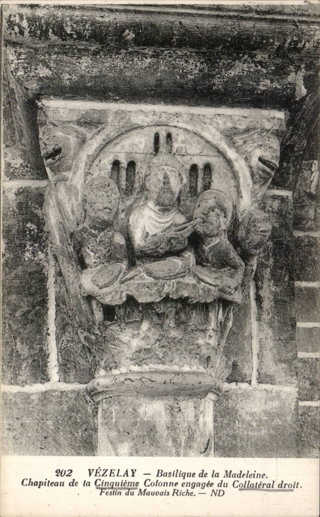 CPA Vezelay Basilica of the Madeleine Festion Capital of the bad rich person