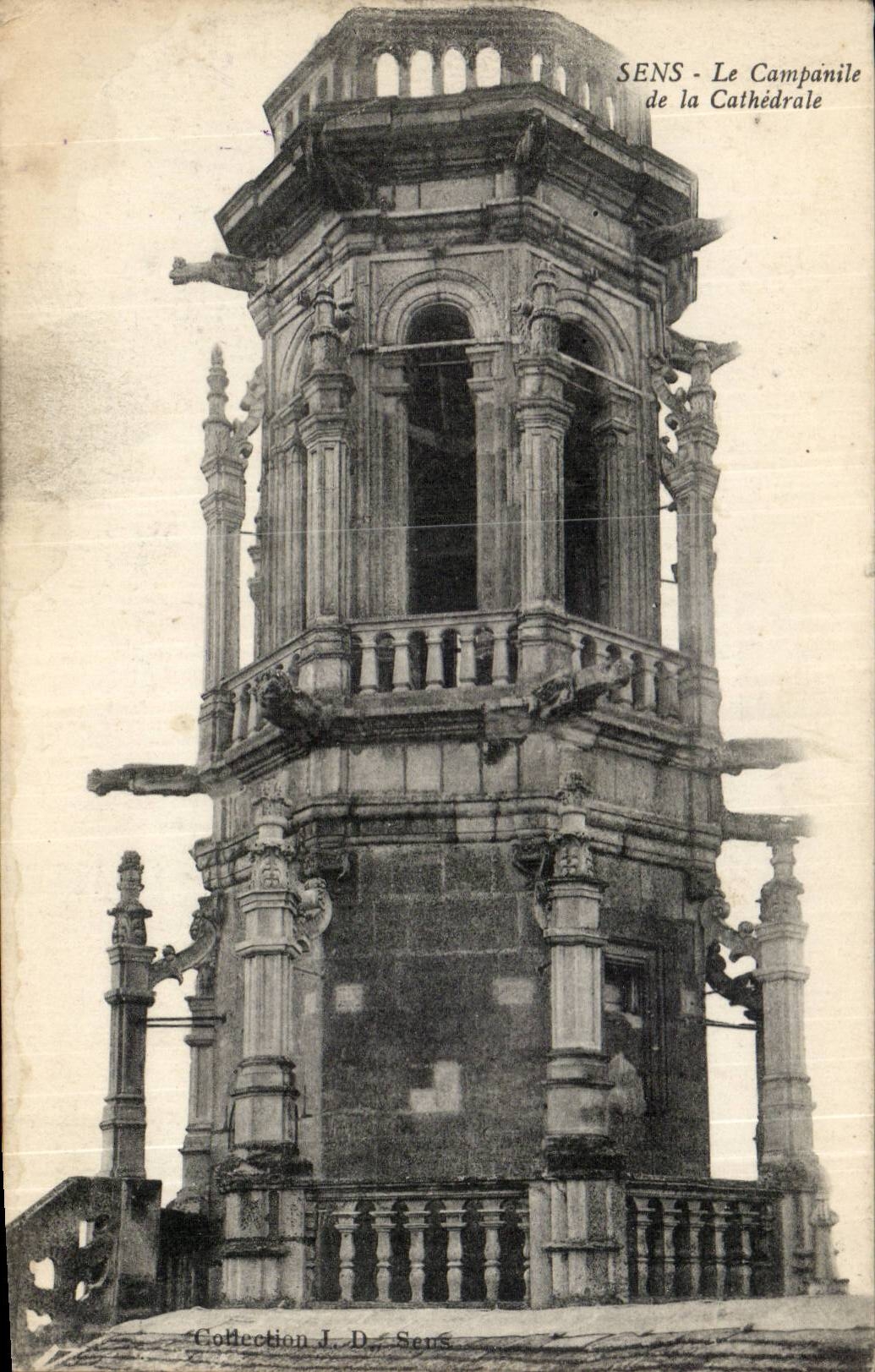 CPA Sens the Bell-tower of the cathedral