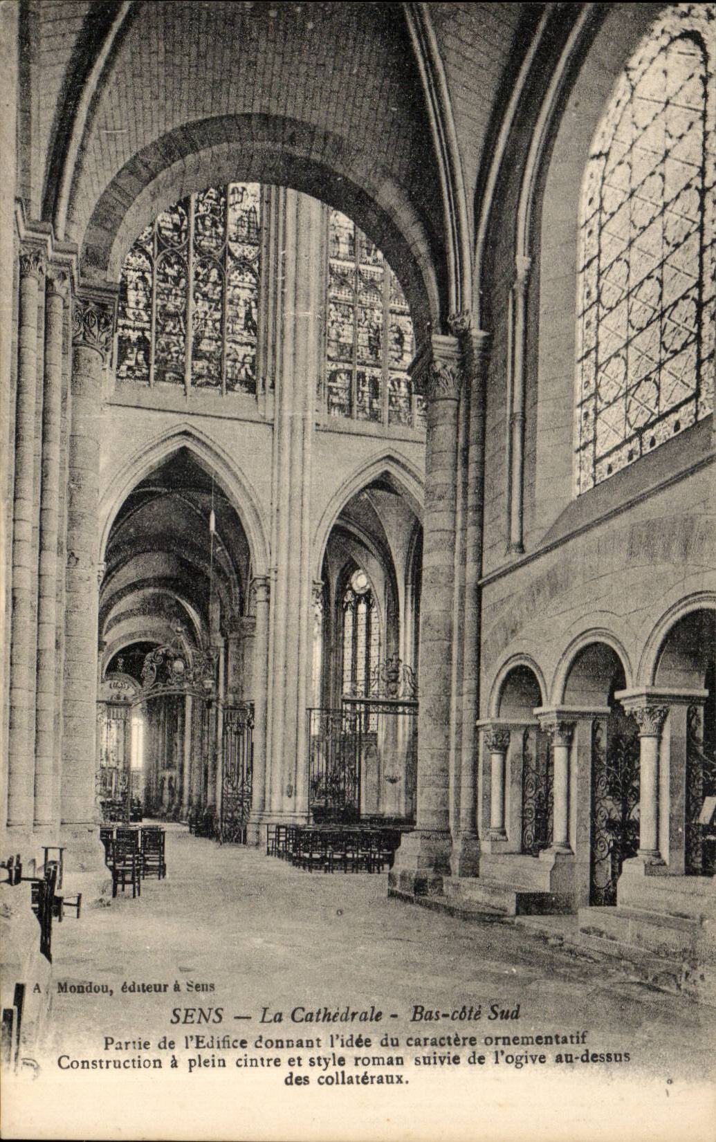 CPA Sens the Bas cathedral dimensions southern