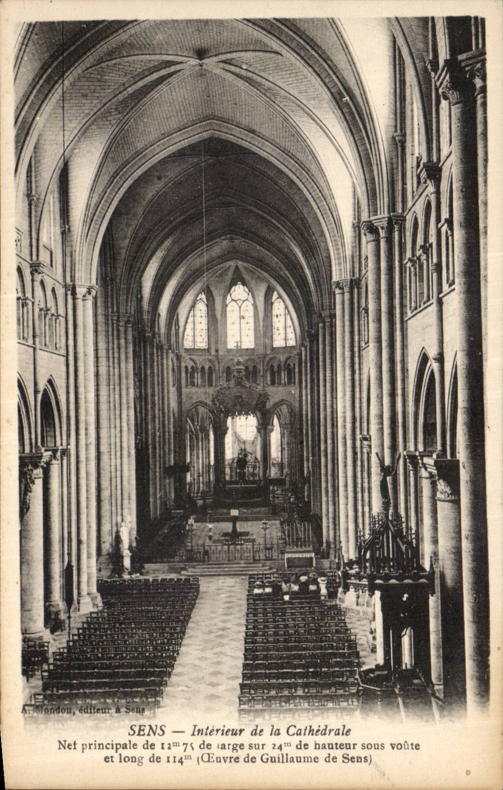CPA Interior Sens of the cathedral