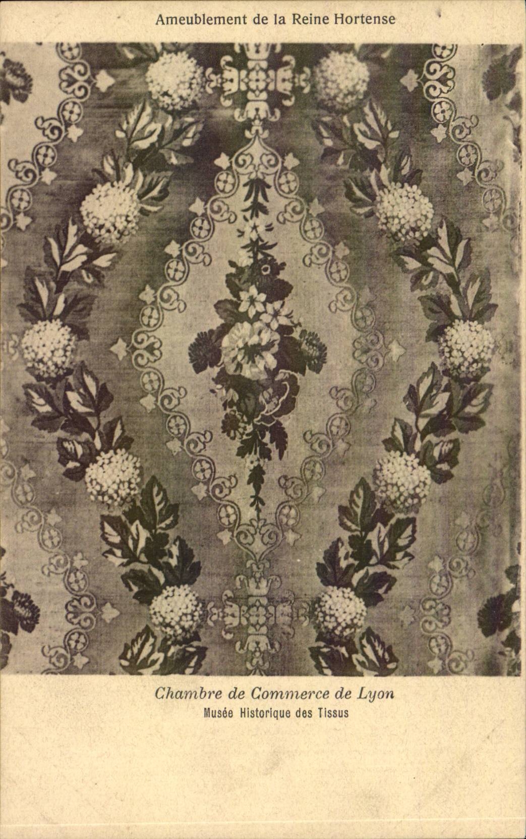 CPA Furnishing of the queen Hortense Chamber of commerce of historical Lyon Museum of fabrics