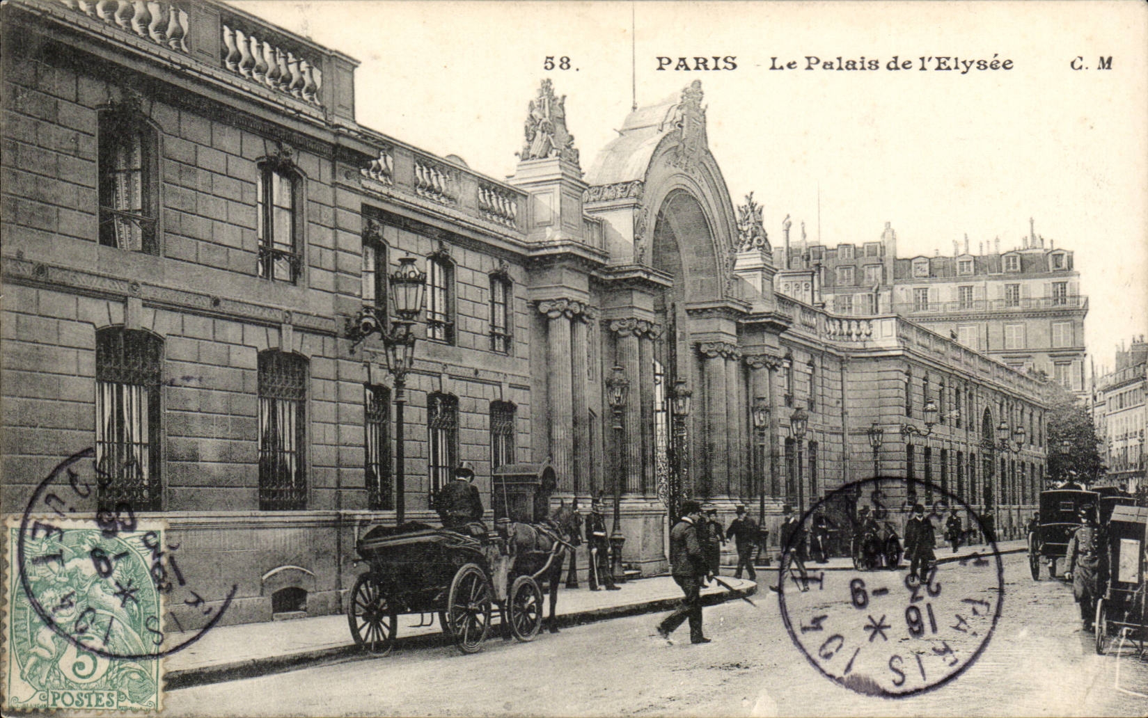 Paris CPA Elys3ee palace