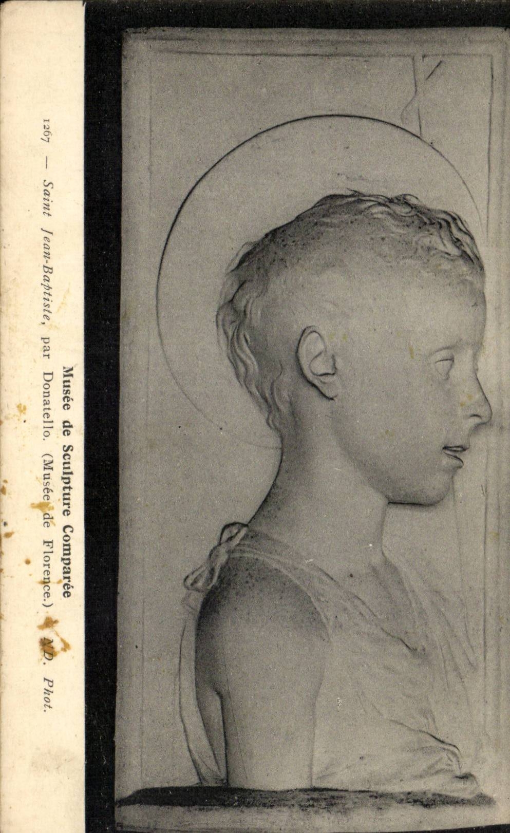 Paris CPA Musee de sculpture comparee Saint Jean Baptiste par Donatello Musee de Florence