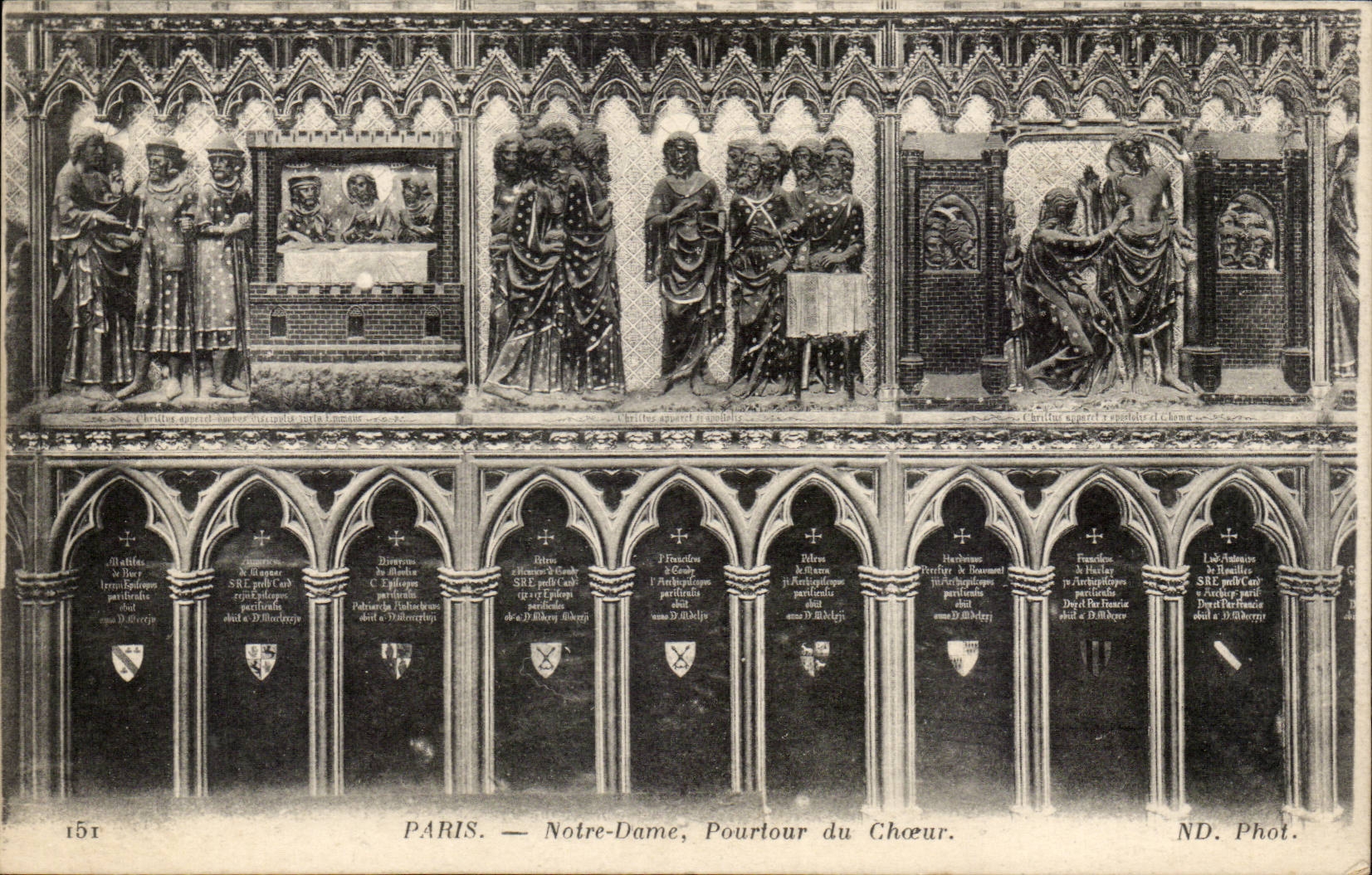 Paris CPA Notre Dame Pourtour du choeur