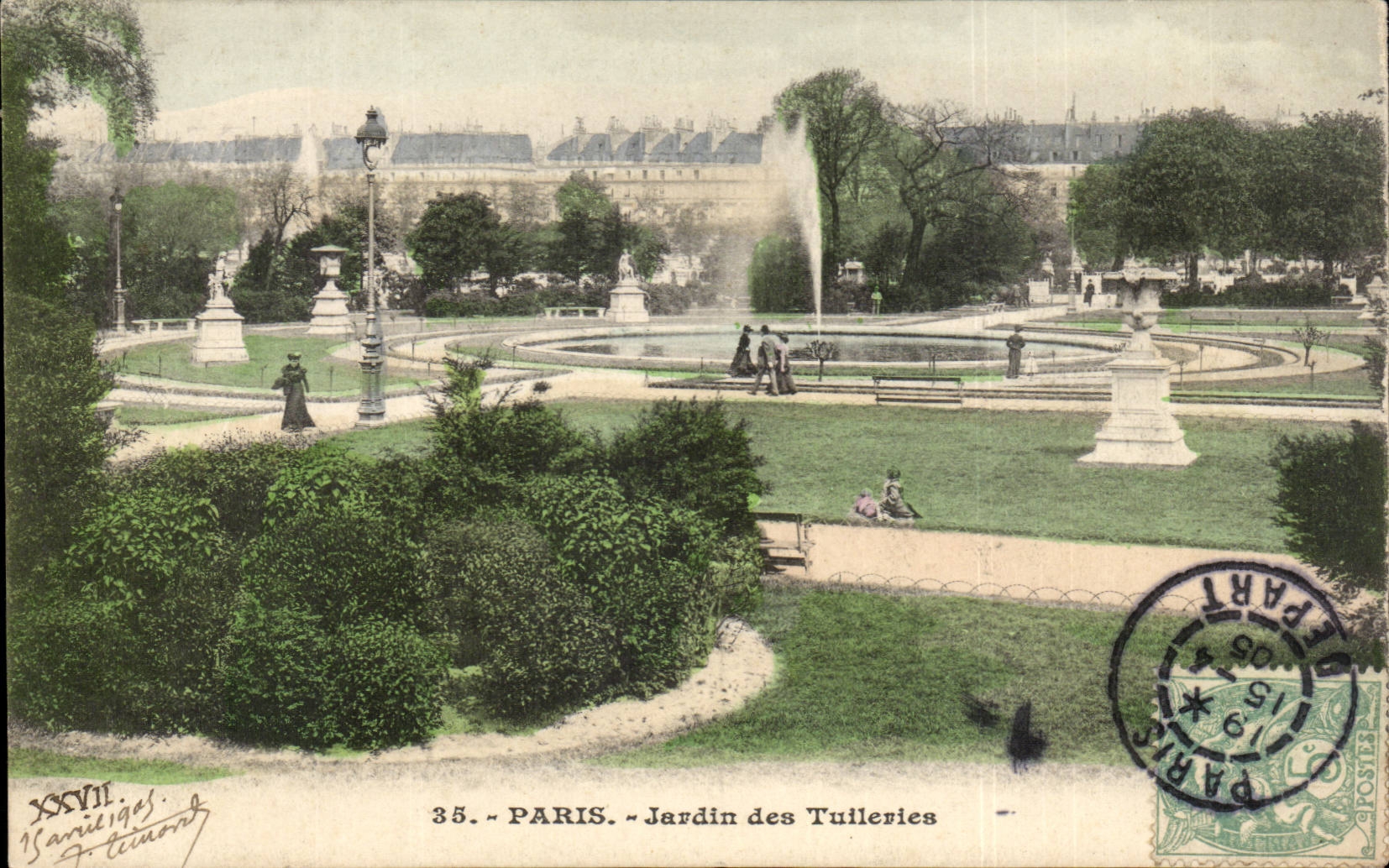 Paris CPA Jardin des Tuileries