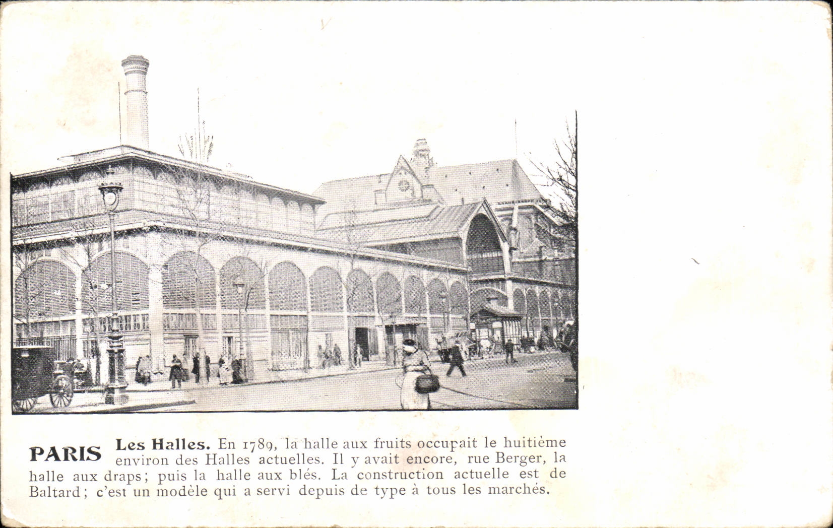 Paris CPA Les halles