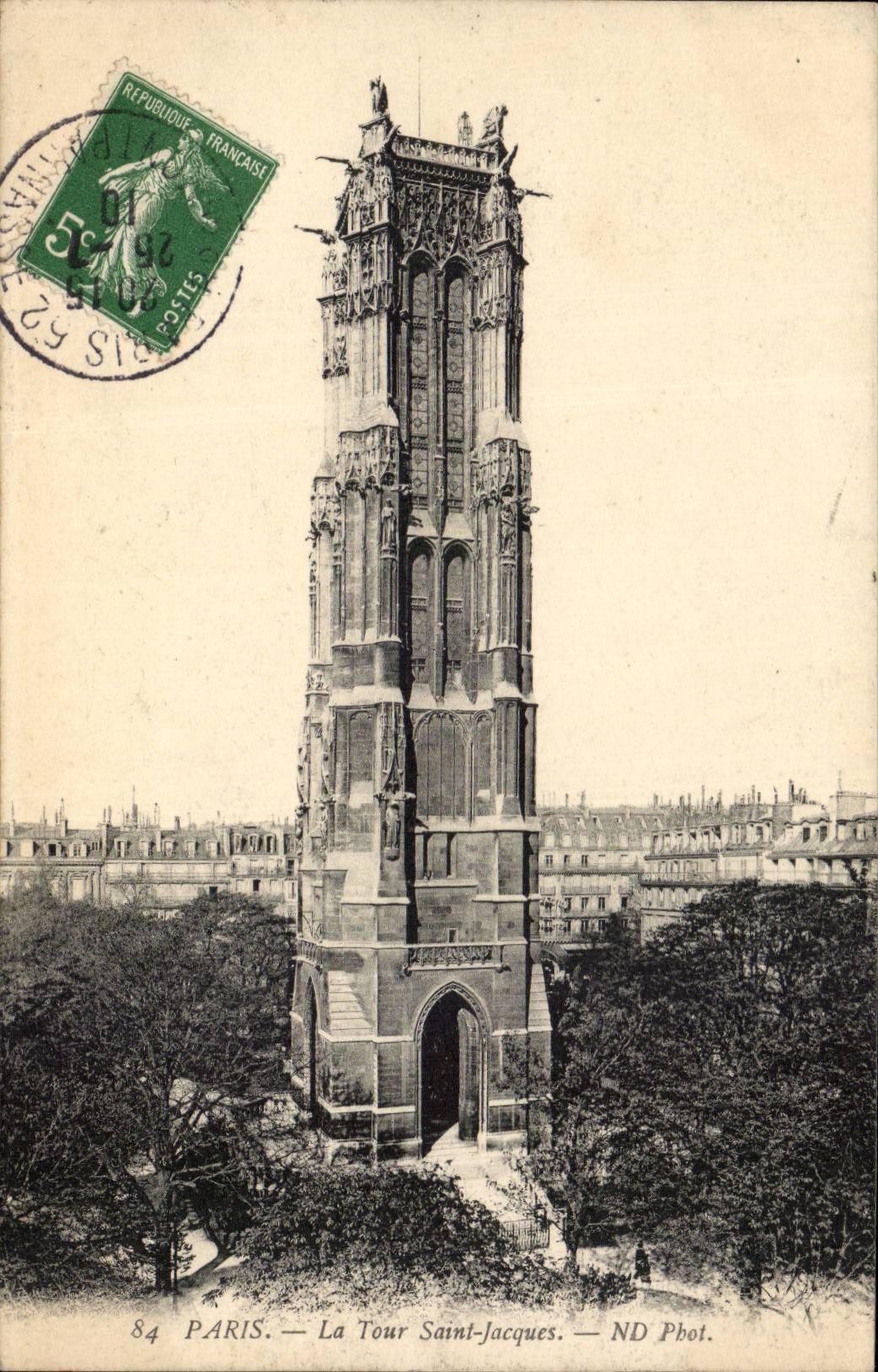 Paris CPA La tour Saint Jacques