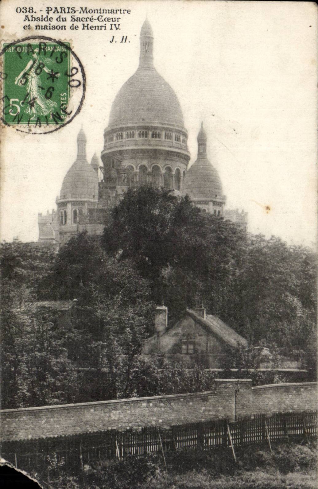 Paris CPA Sacre Coeur Montmartre Maison de Henri IV