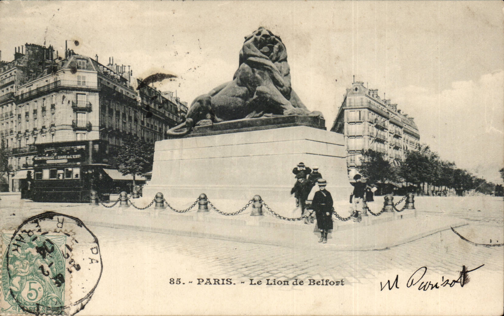 Paris CPA the lion of Belfort