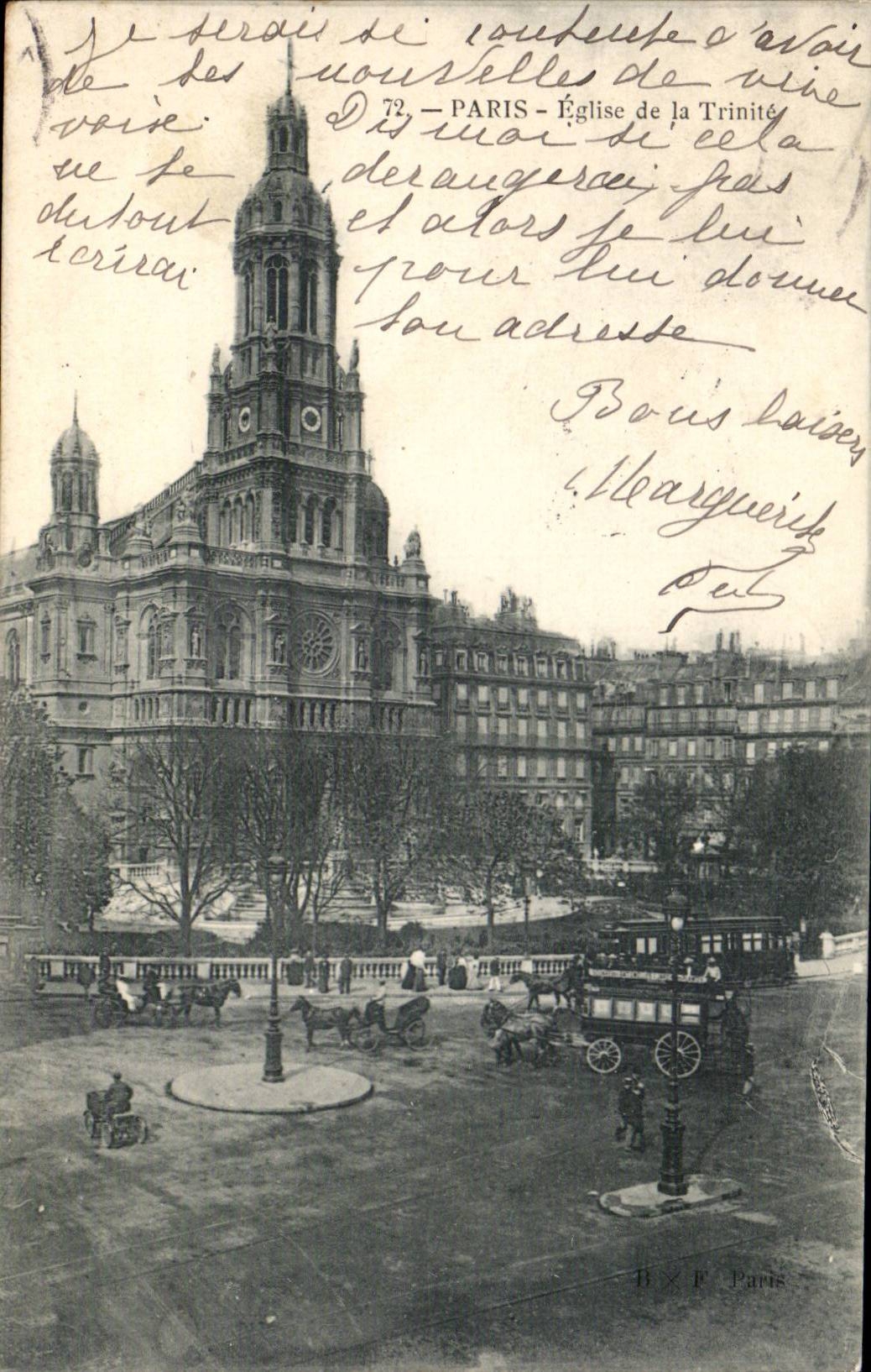 Paris CPA Eglise de la Trinite