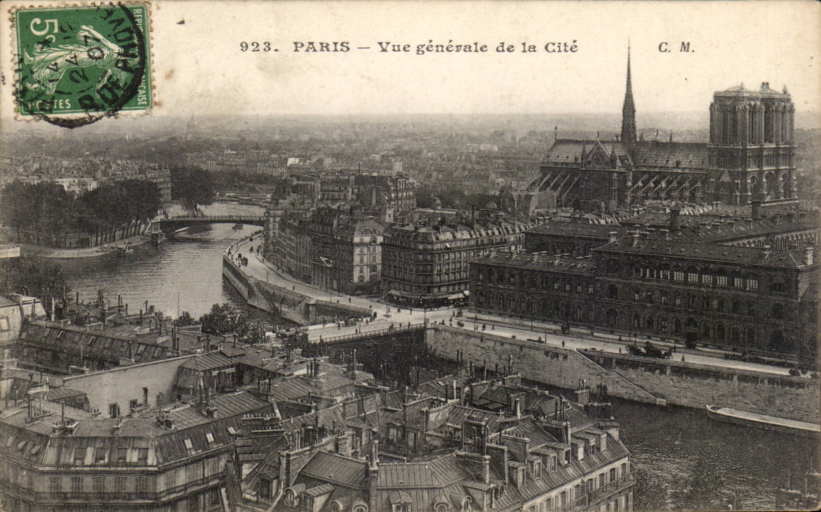 Paris CPA Vue generale de la cite