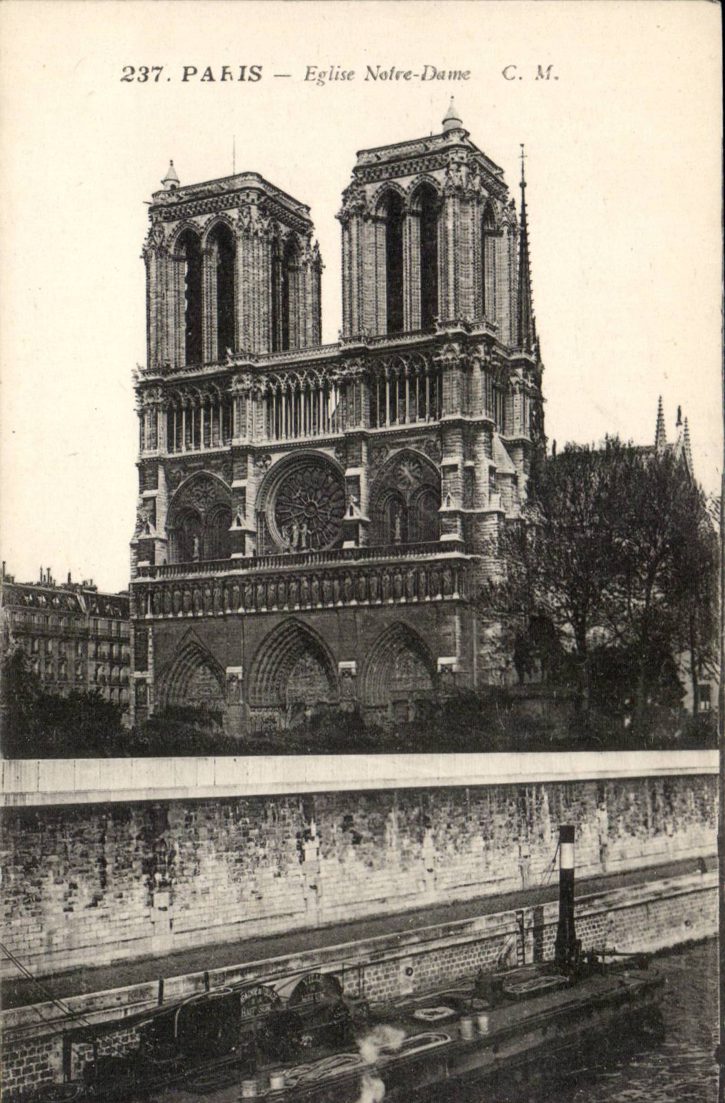 CPA Paris Eglise Notre dame