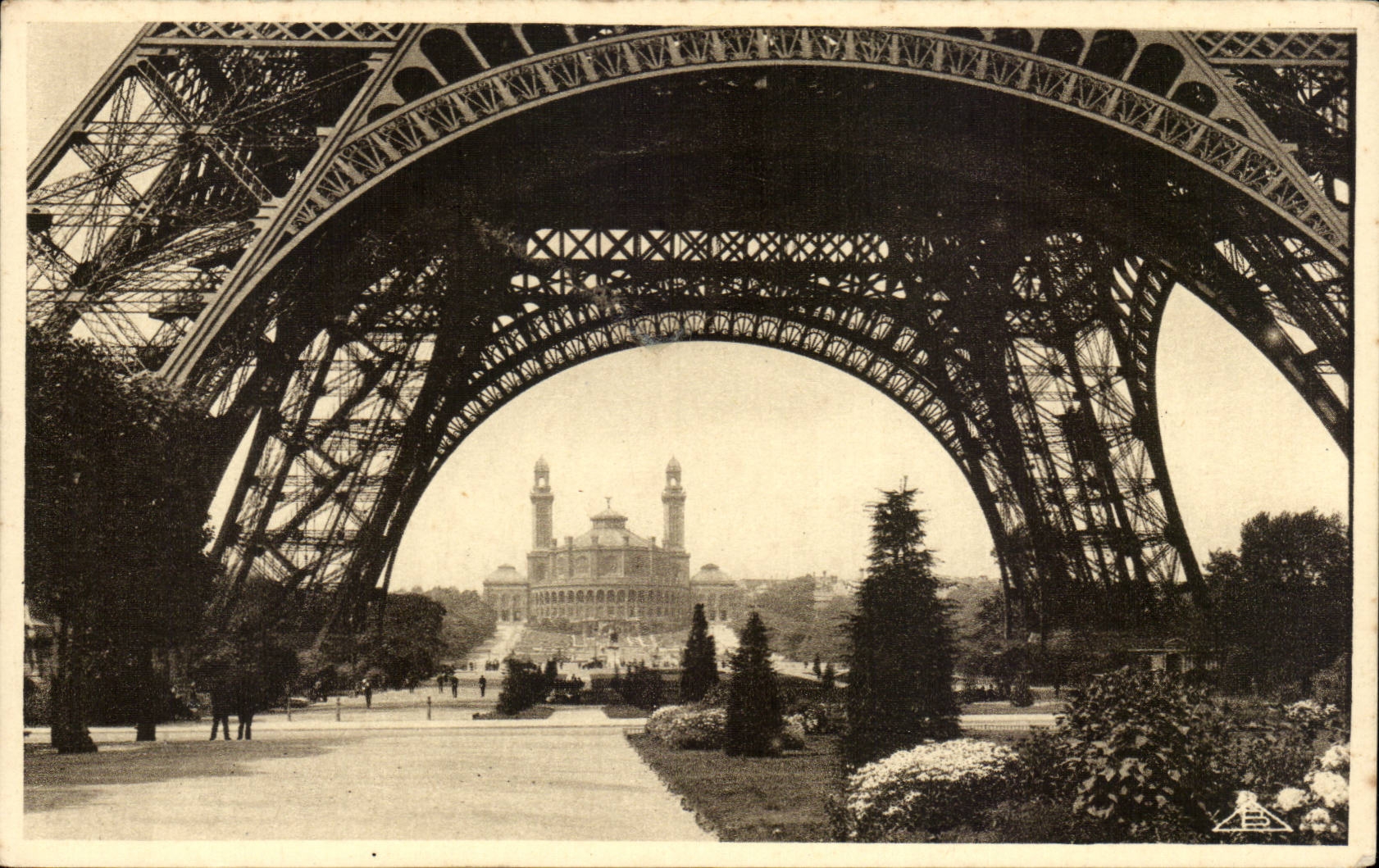 CPA Paris Le Trocadero Tour Eiffel