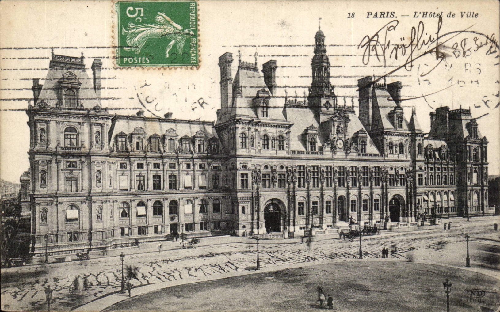 CPA Paris L'hotel de ville