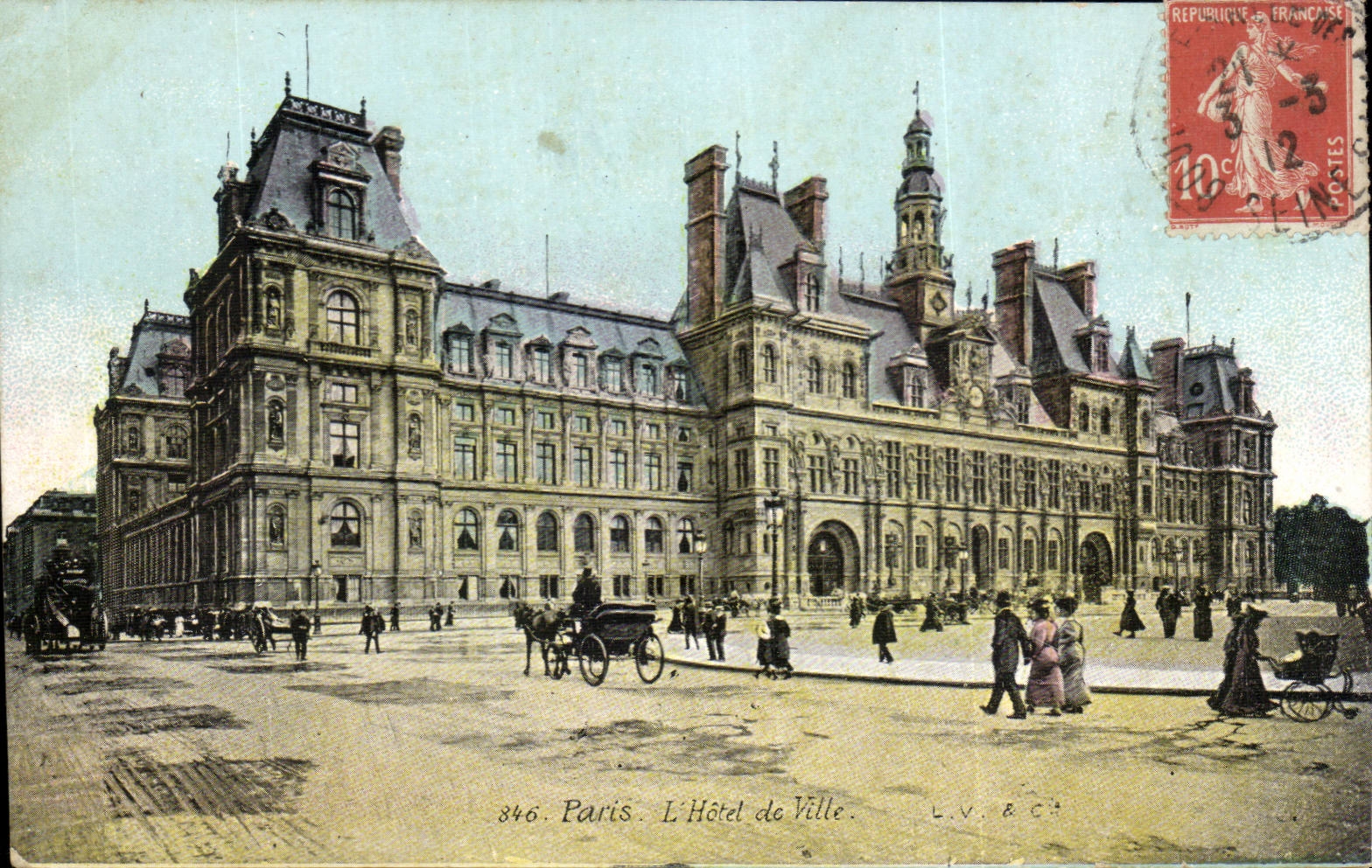 CPA Paris L'hotel de ville 
