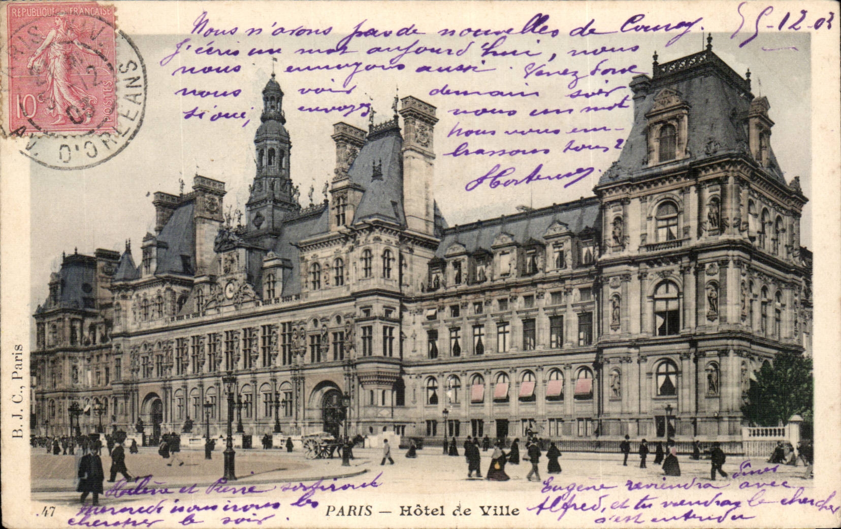 CPA Paris L'hotel de ville 