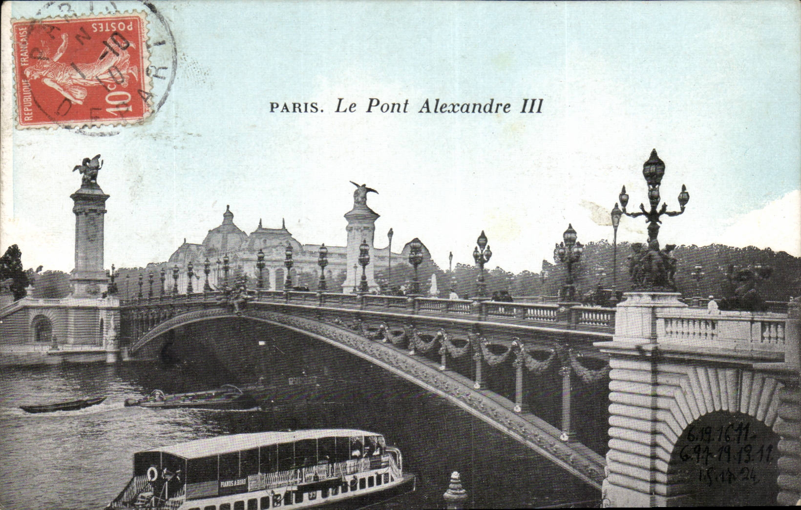 CPA Paris Bridge Alexandre III