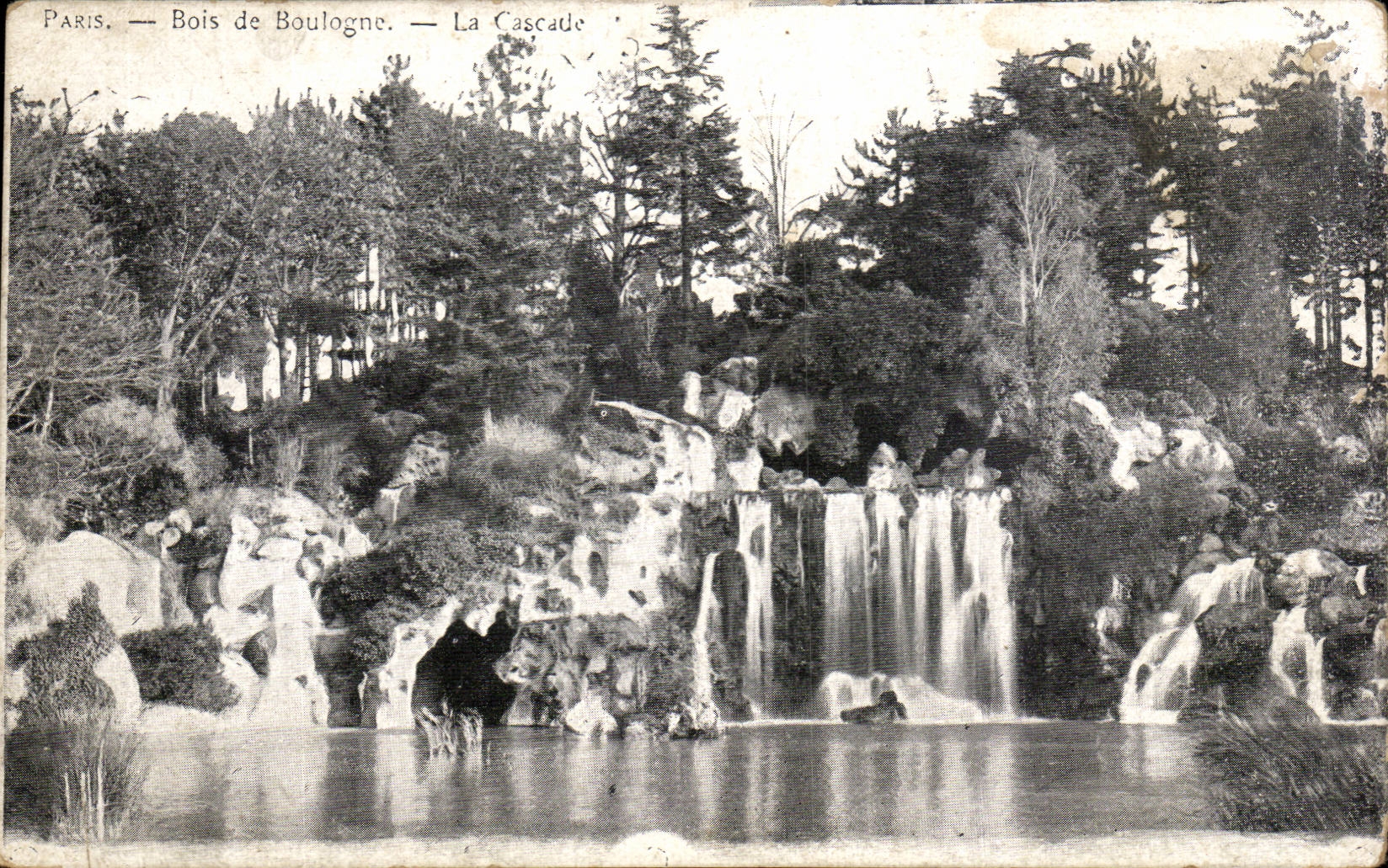CPA Paris Bois de Boulogne La cascade